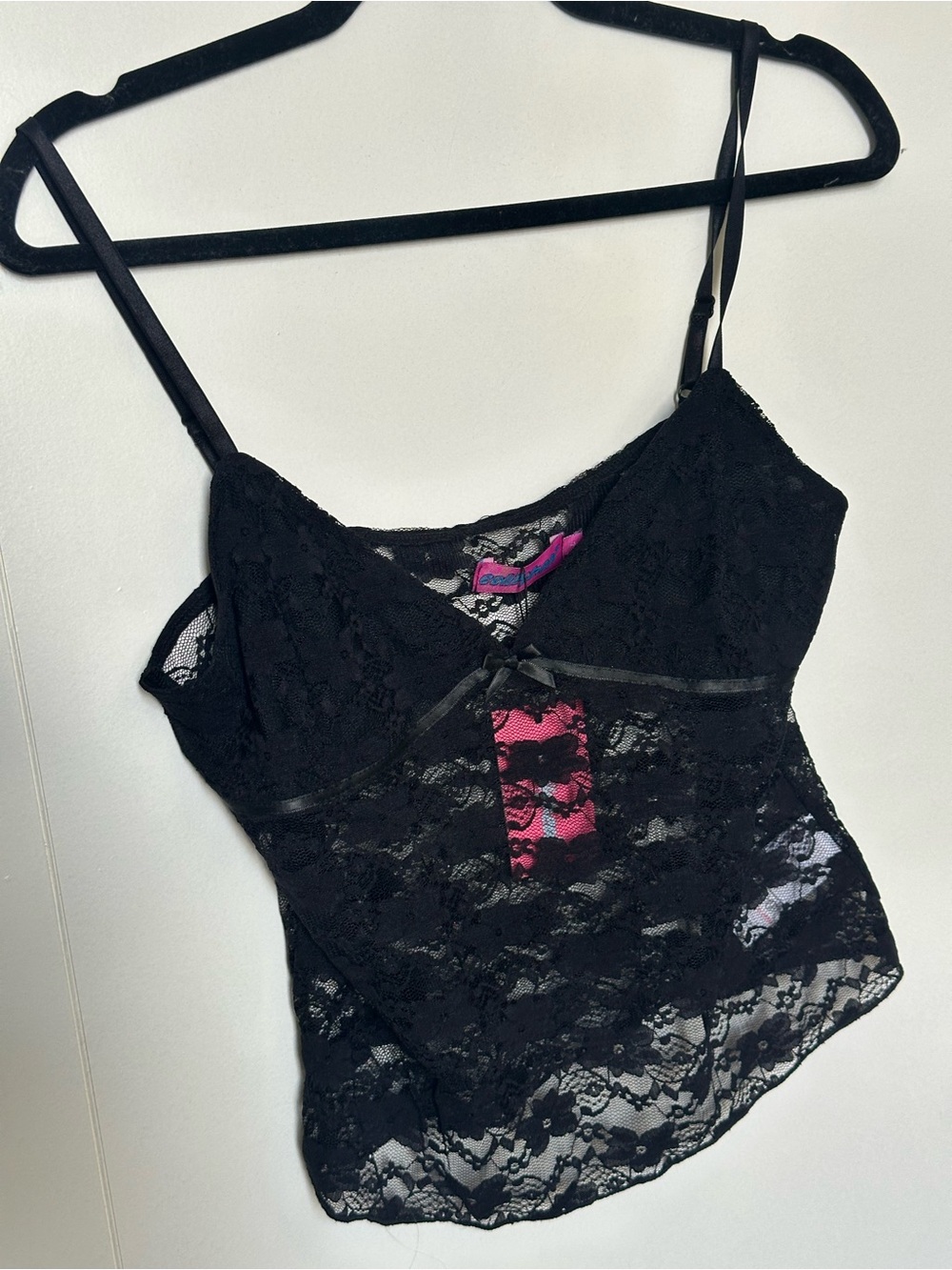 Edikted Black Lace Camisole Tank